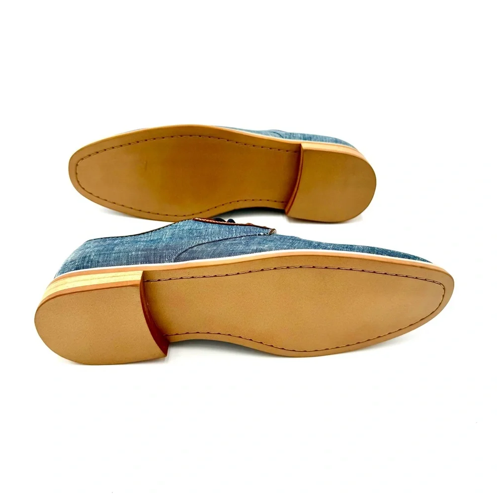 Giorgio Brutini Blue and Tan‎ Oxfords